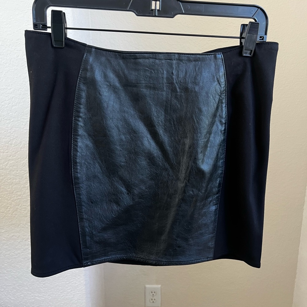 AS by DF Black Leather Skirt - Size 4 NWT
